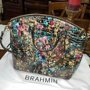 Brahmin Large Duxbury Satchel Retrograde Melbourne